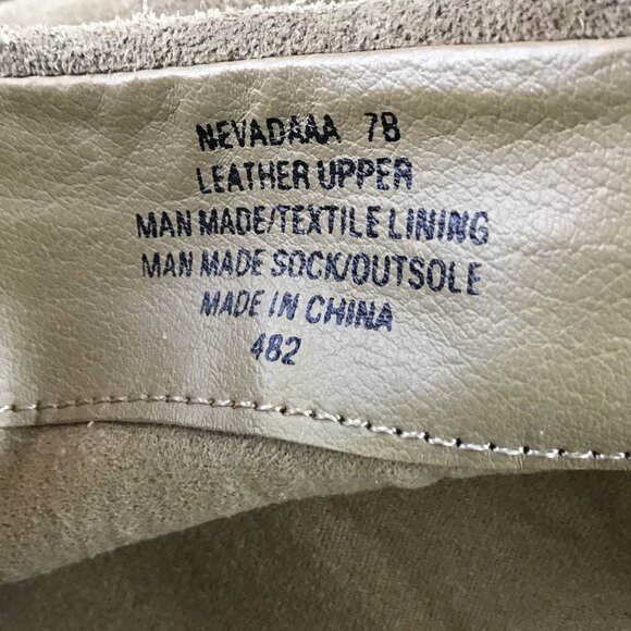 Steve Madden Nevada Suede Leather Slough Boots in Sand Sz 7B - Picture 7 of 12